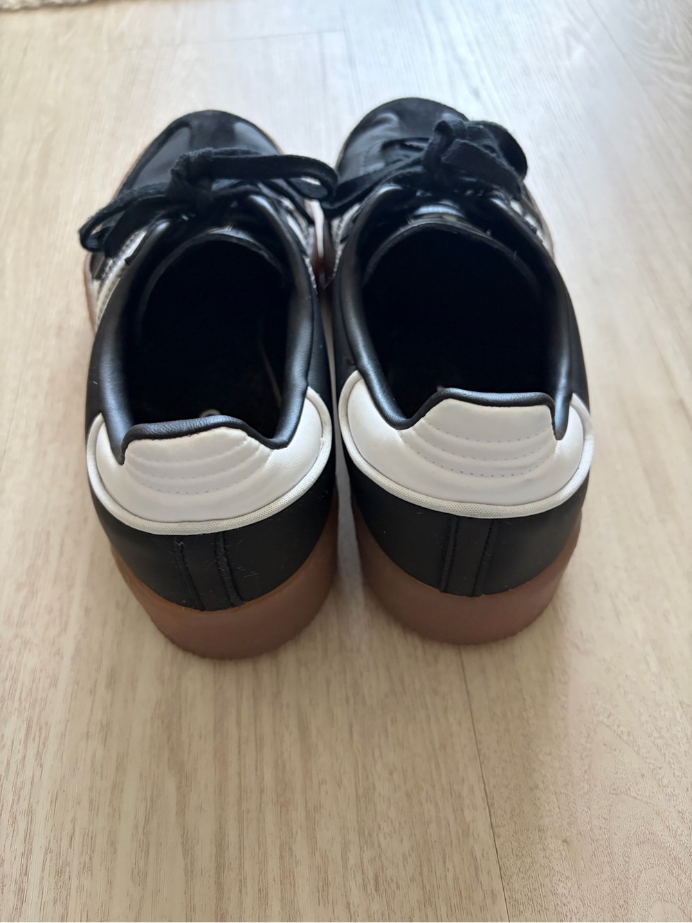 adidas Samba Platform Black White Gum Women's Sneakers - Picture 3 of 10